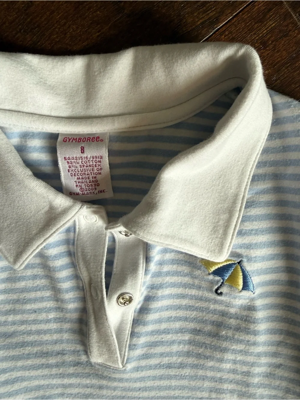 Gymboree Light Blue and White Striped Polo Dress